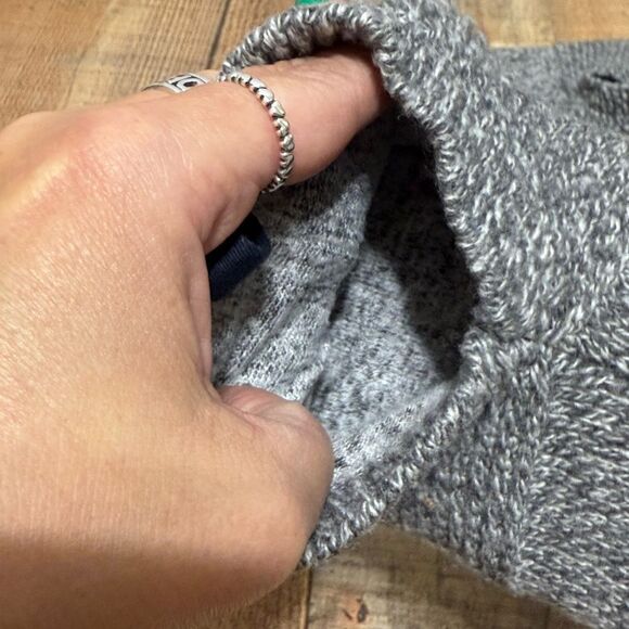 BOMBAS Gripper Slipper 
 Knit in gray women’s Small 7-9.5 - Picture 7 of 9